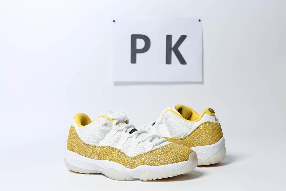 PK GOD Jordan 11 Retro Low Tour Yellow Snakeskin RETAIL MATERIALS READY TO SHIP